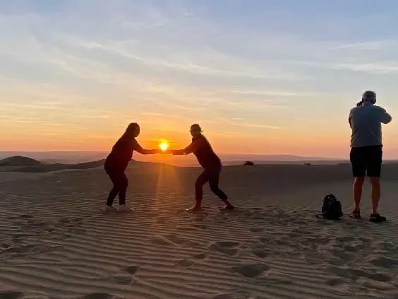 atardecer en huacachina